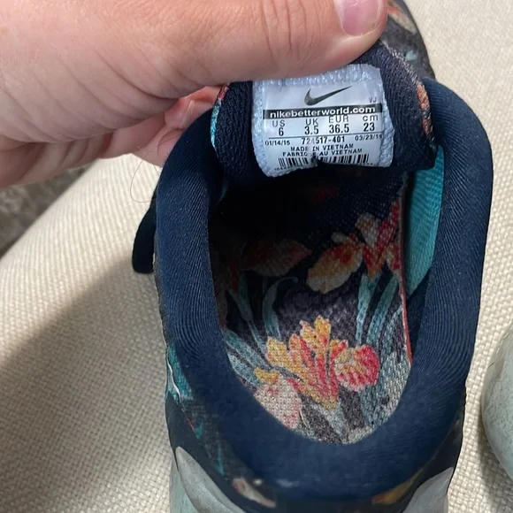 Nike Free 5.0 Photosynthesis Running Shoe 724517-401 Multicolor Floral size 6 - Picture 4 of 4